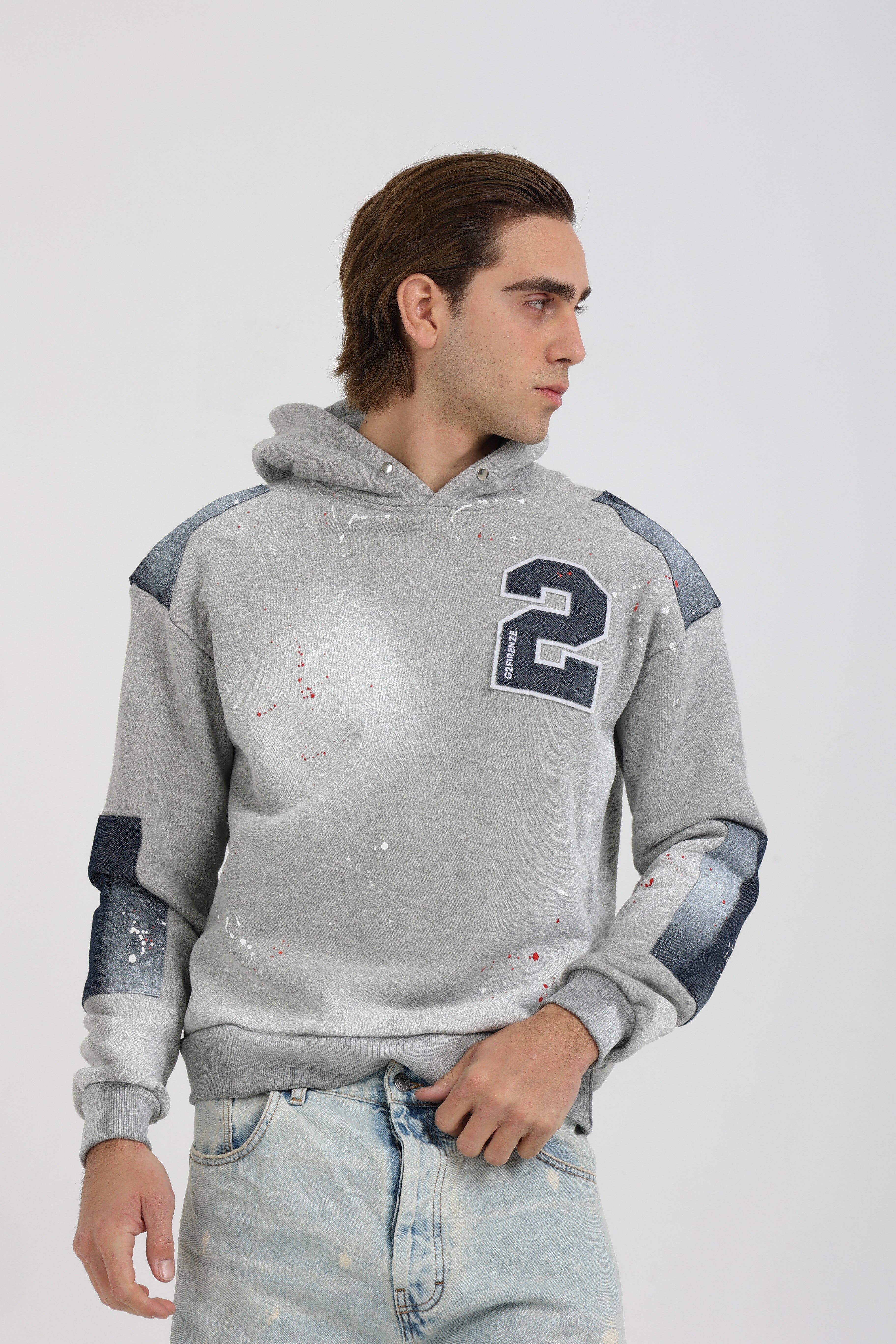 FELPA - DENIM CAPPUCCIO