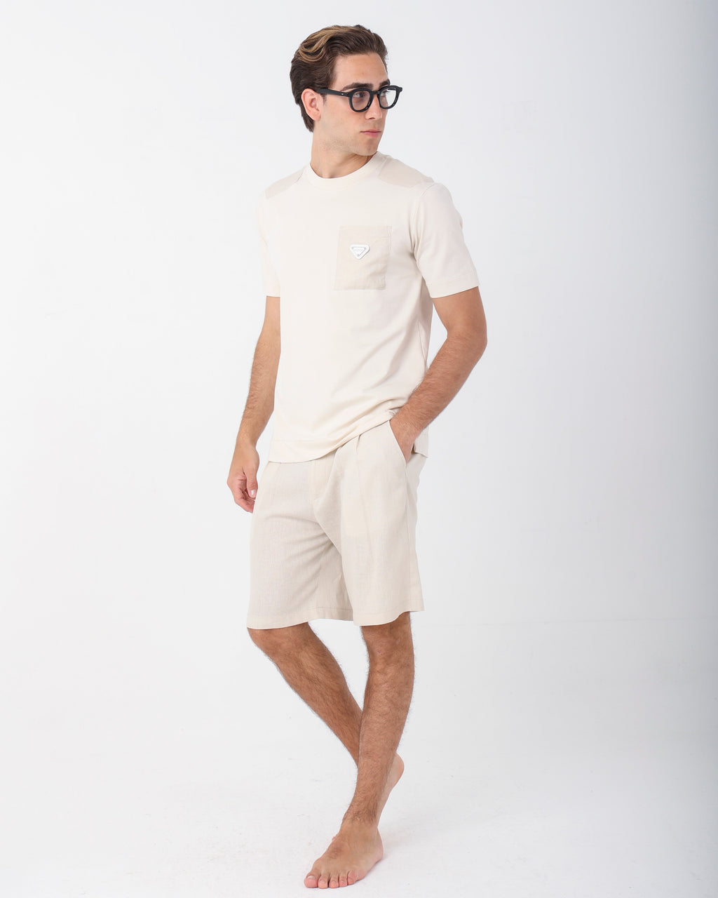 COMPLETO LINO (T-SHIRT + PANTALONCINO)