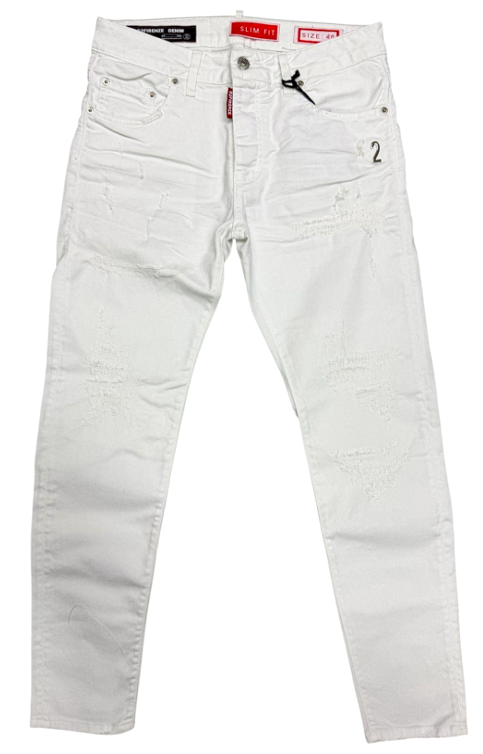JEANS - COTTON BULL WHITE